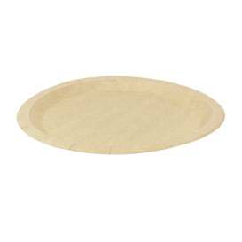 Talerz Papierowy Kraft Okrągły Tłuszczoodporny Ø26cm 245g/m² (50 Sztuk)