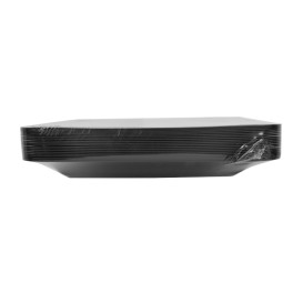 Talerz Plastikowe Kwadratowi Bardzo Sztywny Czarni 23x23cm (20 Sztuk)