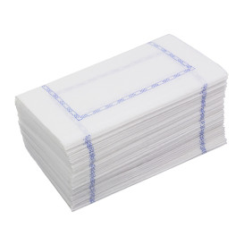 Serwetki Papierowe Zigzag Białe Ozdobne 14x14cm (250 Sztuk)