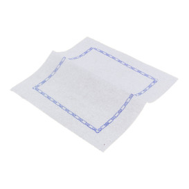 Serwetki Papierowe Zigzag Białe Ozdobne 14x14cm (250 Sztuk)