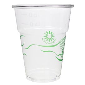 Kubek Biodegradowalny Przezroczyste PLA 250ml Ø7,3cm (25 Sztuk)