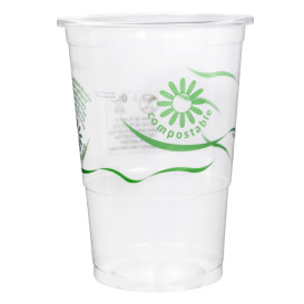 Kubek Biodegradowalny Przezroczyste PLA 250ml Ø7,3cm (25 Sztuk)