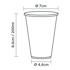 Kubek Plastikowy Przezroczysty PP 200ml (100 Sztuk)