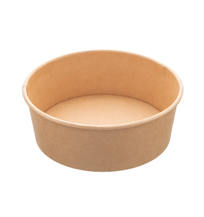 Pojemnik Papierowy Kraft na Sałatkę 1.000ml Ø16,6cm (300 Sztuk) Pojemnik Papierowy Kraft na Sałatkę 1.000ml Ø16,6cm (300 Sztuk)
