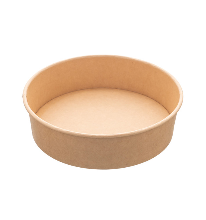 Pojemnik Papierowy Kraft na Sałatkę 950ml Ø18,5cm (50 Sztuk) Pojemnik Papierowy Kraft na Sałatkę 950ml Ø18,5cm (50 Sztuk)