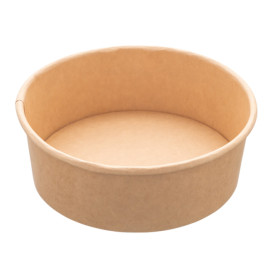 Pojemnik Papierowy Kraft na Sałatkę 1.300ml Ø18,5cm (50 Sztuk)
