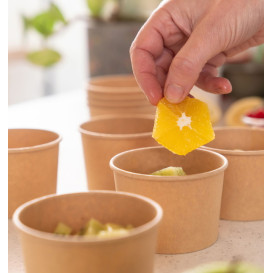 Miski Karton Kraft Dessert 250ml Ø9,0cm (500 Sztuk)