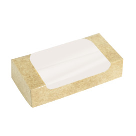 Prostokątny Pojemnik z Kartonu PackiPack Vision Kraft 17x9x6cm (50 Sztuk)