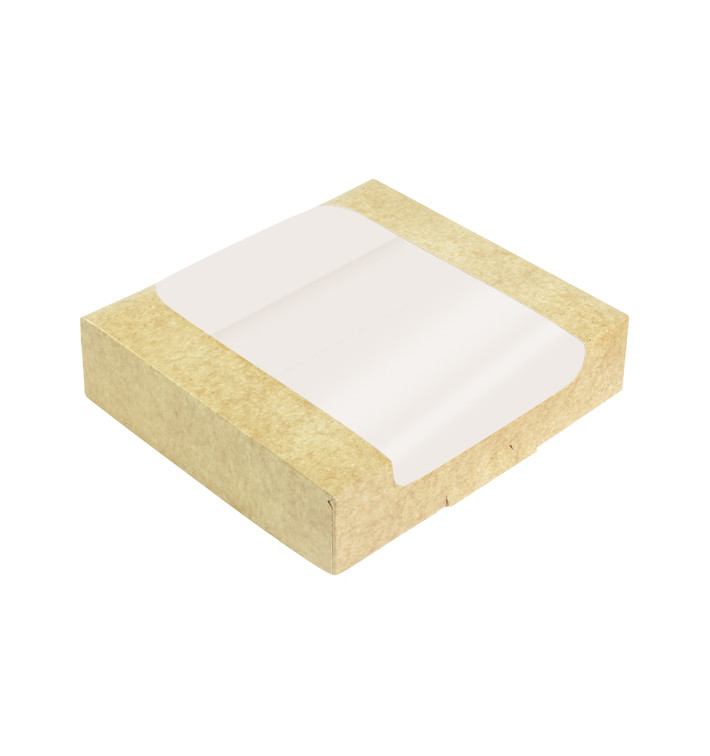 Kwadratowy Pojemnik z Kartonu PackiPack Vision Kraft 20x20x6cm (50 Sztuk) Kwadratowy Pojemnik z Kartonu PackiPack Vision Kraft 20x20x6cm (50 Sztuk)
