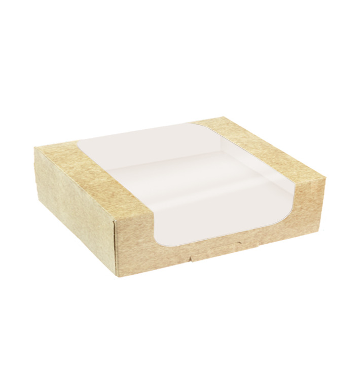 Kwadratowy Pojemnik z Kartonu PackiPack Vision Kraft 28x28x8cm (50 Sztuk) Kwadratowy Pojemnik z Kartonu PackiPack Vision Kraft 28x28x8cm (50 Sztuk)