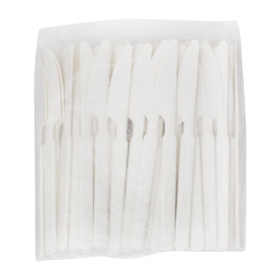 Nóż Wielokrotnego Użytku Durable PP Kremowy 18,9cm (50 Sztuk)