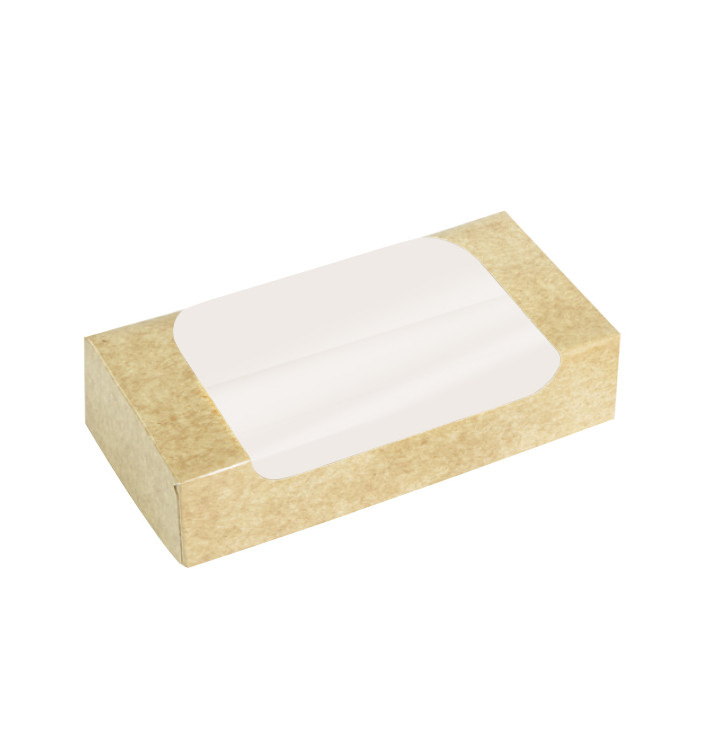 Prostokątny Pojemnik z Kartonu PackiPack Vision Kraft 17x9x6cm (X Sztuk) Prostokątny Pojemnik z Kartonu PackiPack Vision Kraft 17x9x6cm (X Sztuk)