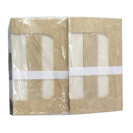 Prostokątny Pojemnik z Kartonu PackiPack Vision Kraft 32x14x5cm (X Sztuk)