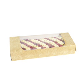 Prostokątny Pojemnik z Kartonu PackiPack Vision Kraft 32x14x5cm (X Sztuk)