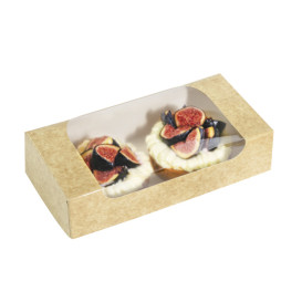 Prostokątny Pojemnik z Kartonu PackiPack Vision Kraft 17x9x6cm (X Sztuk)