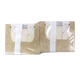 Prostokątny Pojemnik z Kartonu PackiPack Vision Kraft 17x9x6cm (X Sztuk)