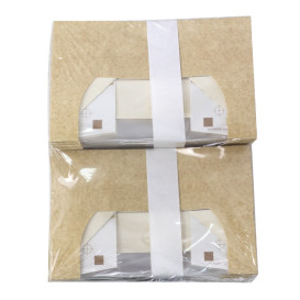 Prostokątny Pojemnik z Kartonu PackiPack Vision Kraft 18x6x6cm (50 Sztuk)