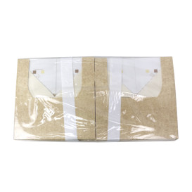 Prostokątny Pojemnik z Kartonu PackiPack Vision Kraft 19x10x10cm (50 Sztuk)
