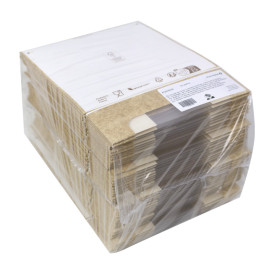 Kwadratowy Pojemnik z Kartonu PackiPack Vision Kraft 20x20x6cm (50 Sztuk)