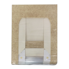 Kwadratowy Pojemnik z Kartonu PackiPack Vision Kraft 20x20x6cm (50 Sztuk)