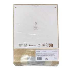 Kwadratowy Pojemnik z Kartonu PackiPack Vision Kraft 20x20x6cm (50 Sztuk)