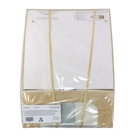 Kwadratowy Pojemnik z Kartonu PackiPack Vision Kraft 24x24x10cm (X Sztuk)