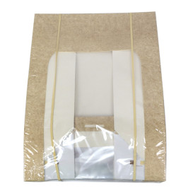 Kwadratowy Pojemnik z Kartonu PackiPack Vision Kraft 28x28x10cm (25 Sztuk)