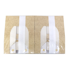 Kwadratowy Pojemnik z Kartonu PackiPack Vision Kraft 13x12x5cm (X Sztuk)