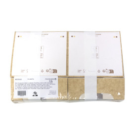 Kwadratowy Pojemnik z Kartonu PackiPack Vision Kraft 13x12x5cm (X Sztuk)