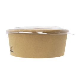 Miski Kraft-Kraft z pokrywą PET 1.300ml Ø18,5cm (240 Sztuk)
