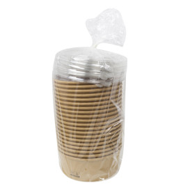 Miski Kraft-Kraft z pokrywą PET 1.300ml Ø18,5cm (240 Sztuk)