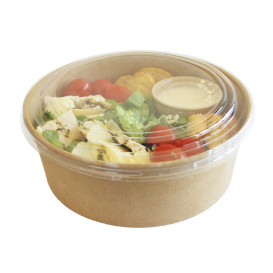 Miski Kraft-Kraft z pokrywą PET 1.300ml Ø18,5cm (240 Sztuk)