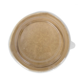 Miski Kraft-Kraft z pokrywą PET 750ml Ø15cm (250 Sztuk)