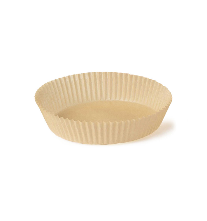 Kraft Papier do frytkownic beztłuszczowe 40g Ø16x4cm (1.000 Sztuk) Kraft Papier do frytkownic beztłuszczowe 40g Ø16x4cm (1.000 Sztuk)