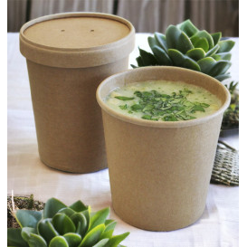Pojemnik Papierowy Kraft-Kraft 350ml Ø9,0cm (400 Sztuk)