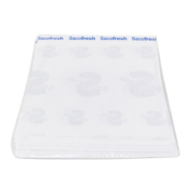 Worek PE-Papierowy z Taśmą Klejącą Niebieski 30x25cm (100 Sztuk)