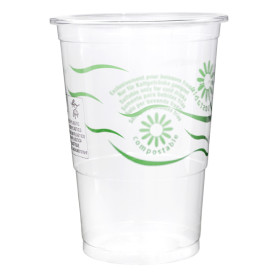 Kubek Biodegradowalny Przezroczyste PLA 250ml Ø7,3cm (500 Sztuk)