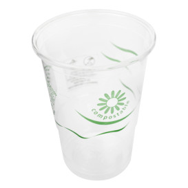 Kubek Biodegradowalny Przezroczyste PLA 250ml Ø7,3cm (25 Sztuk)