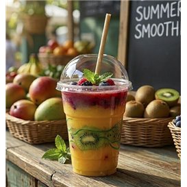 Kubek Biodegradowalny Przezroczyste PLA 250ml Ø7,3cm (25 Sztuk)