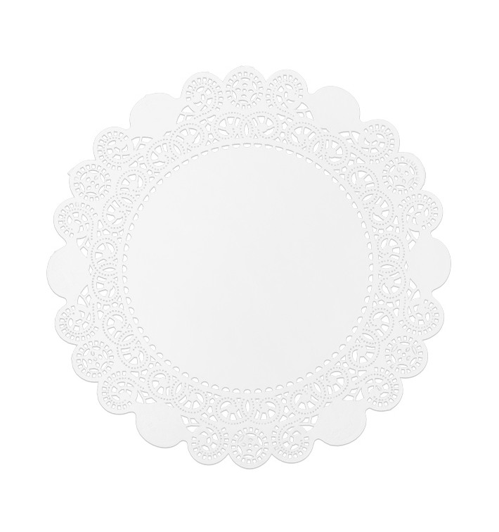 Serwetki Papierowe Ażurowe Białe "Litos" Ø9cm (2.000 Sztuk) Serwetki Papierowe Ażurowe Białe "Litos" Ø9cm (2.000 Sztuk)