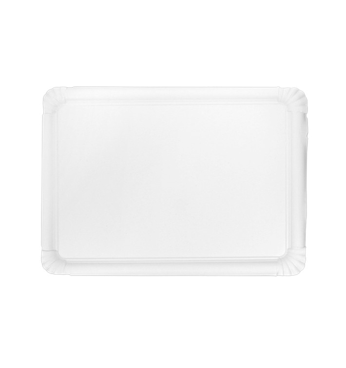 Taca Papierowa Prostokątna Biała 25x34cm (50 Sztuk) Taca Papierowa Prostokątna Biała 25x34cm (50 Sztuk)