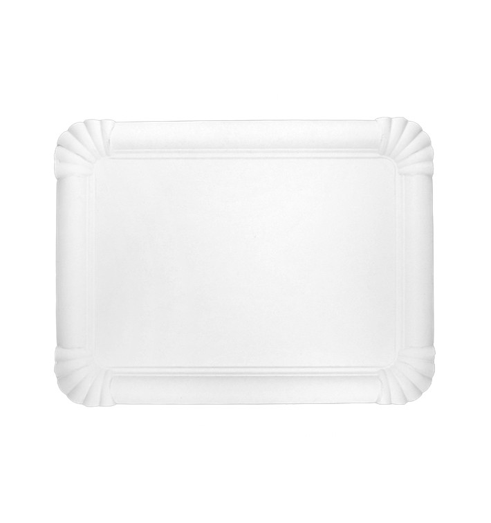 Taca Papierowa Prostokątna Biała 18x24cm (600 Sztuk) Taca Papierowa Prostokątna Biała 18x24cm (600 Sztuk)