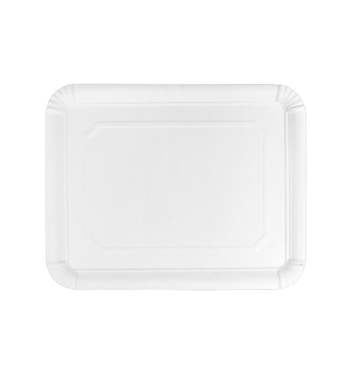 Taca Papierowa Prostokątna Biała 22x28cm (50 Sztuk) Taca Papierowa Prostokątna Biała 22x28cm (50 Sztuk)