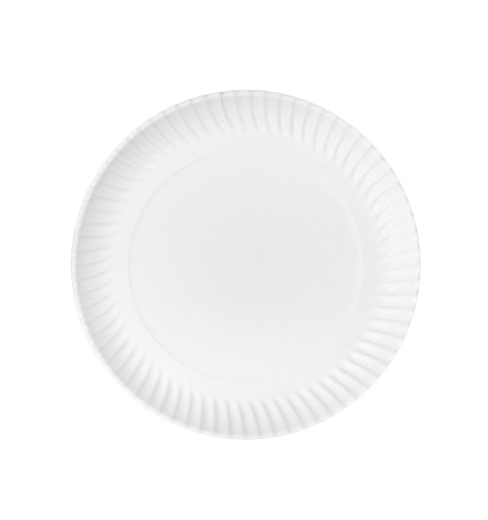 Talerz Papierowy Okrągły Biały Ø23cm 450g/m² (50 Sztuk) Talerz Papierowy Okrągły Biały Ø23cm 450g/m² (50 Sztuk)