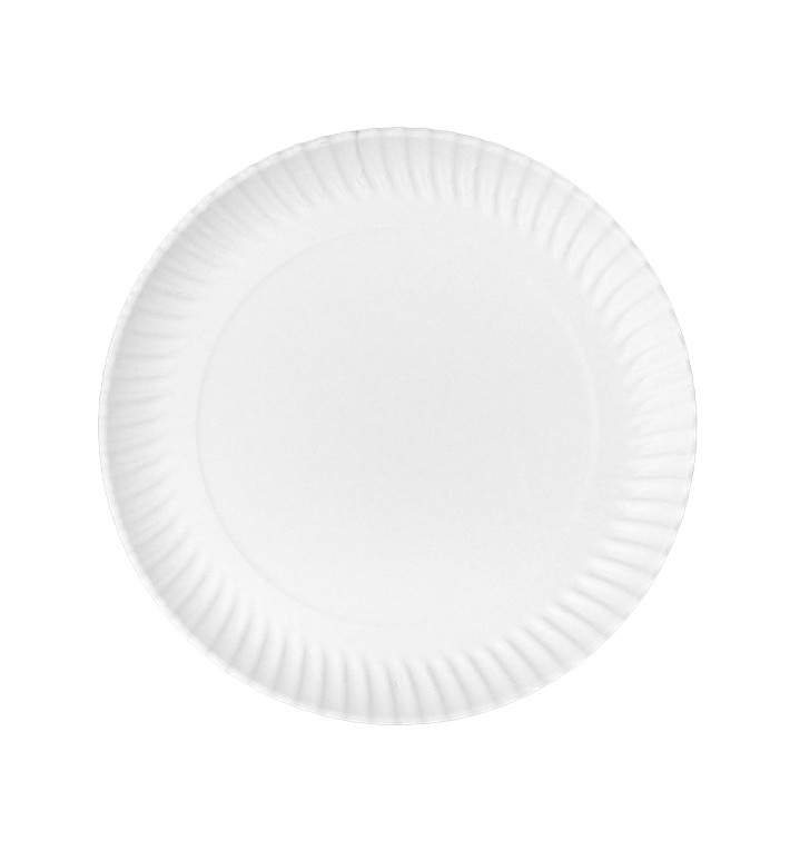 Talerz Papierowy Okrągły Biały Ø27cm 550g/m² (50 Sztuk) Talerz Papierowy Okrągły Biały Ø27cm 550g/m² (50 Sztuk)