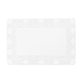 Serwetka Papierowa Ozdobna Biała "Litos" 25x37cm (250 Sztuk)