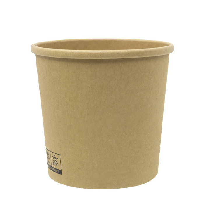 Pojemnik Papierowy Kraft-Kraft 350ml Ø9,0cm (25 Sztuk) Pojemnik Papierowy Kraft-Kraft 350ml Ø9,0cm (25 Sztuk)