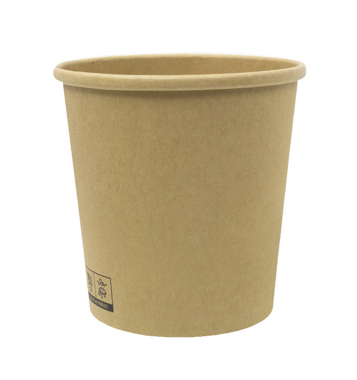 Pojemnik Papierowy Kraft-Kraft 450ml Ø9,5cm (400 Sztuk) Pojemnik Papierowy Kraft-Kraft 450ml Ø9,5cm (400 Sztuk)