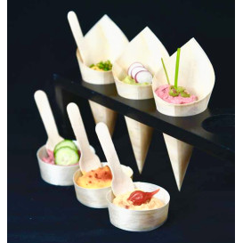 Fingerfood Kubek Drewniany 40ml Ø5x2cm (100 Sztuk)