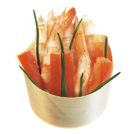 Fingerfood Kubek Drewniany 40ml Ø5x2cm (100 Sztuk)